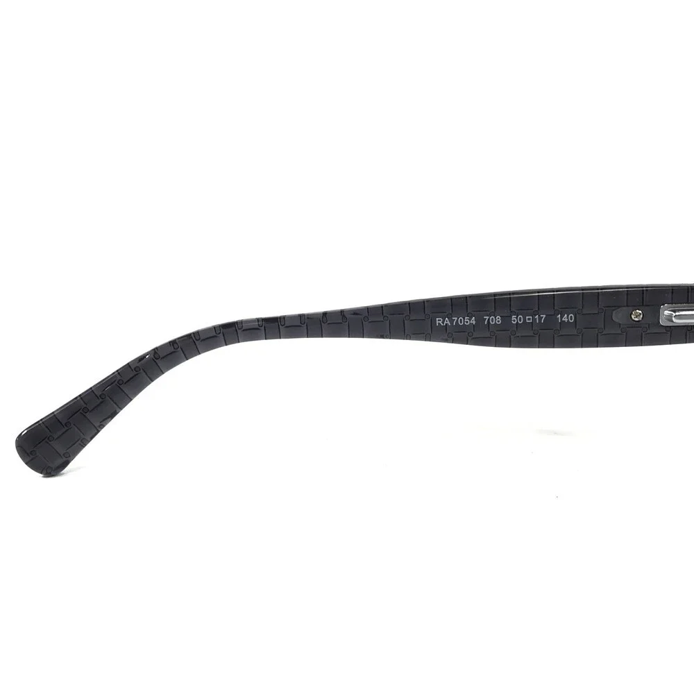 Ralph Lauren Eyeglasses Frames RA 7054 708 Clear Grey Square Ribbed 50-17-140